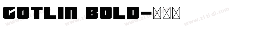 Cotlin Bold字体转换